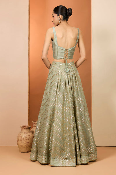 Green  Lehenga Set