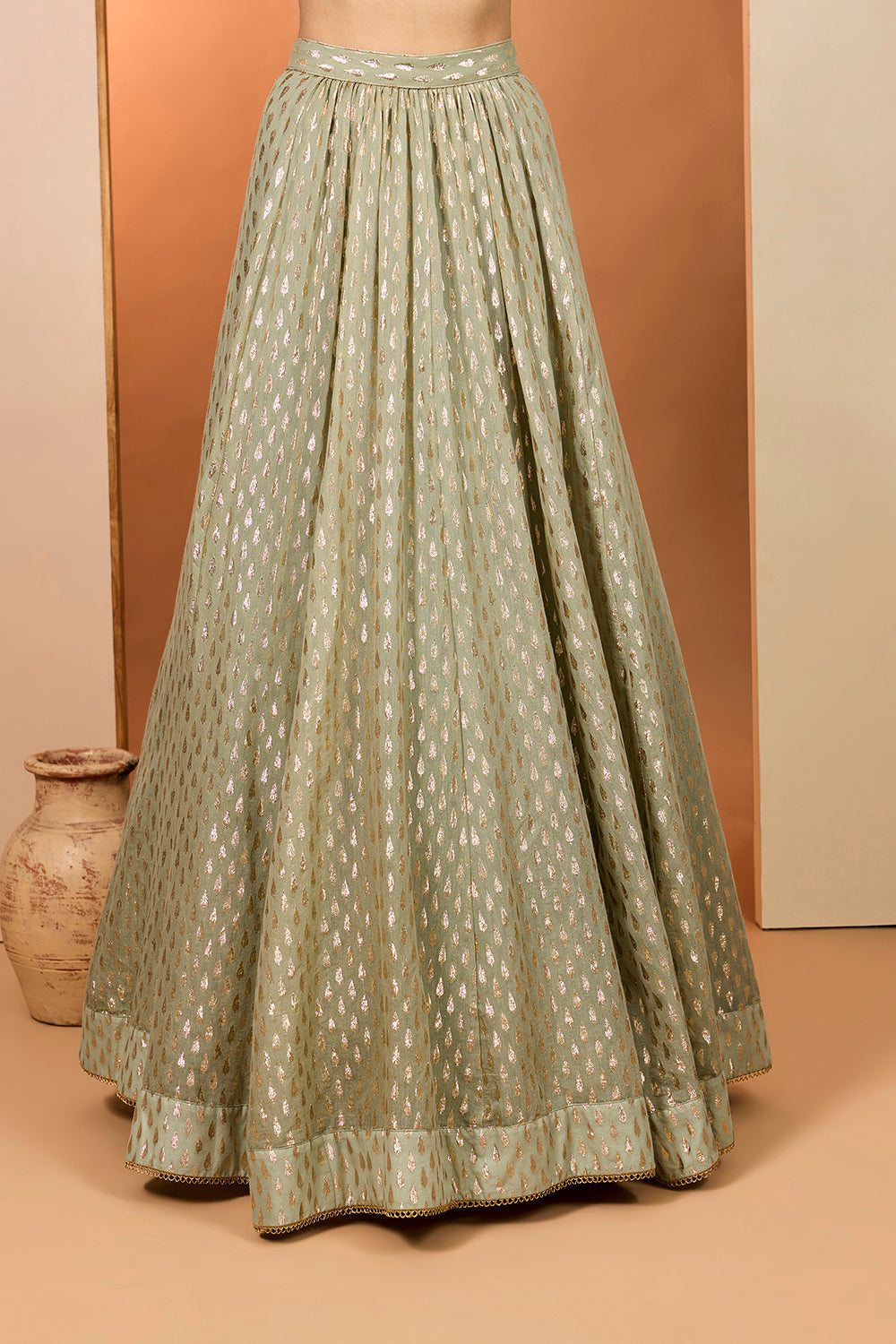 Green  Lehenga Set