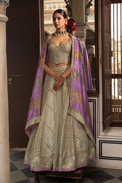 Green Lehenga Set