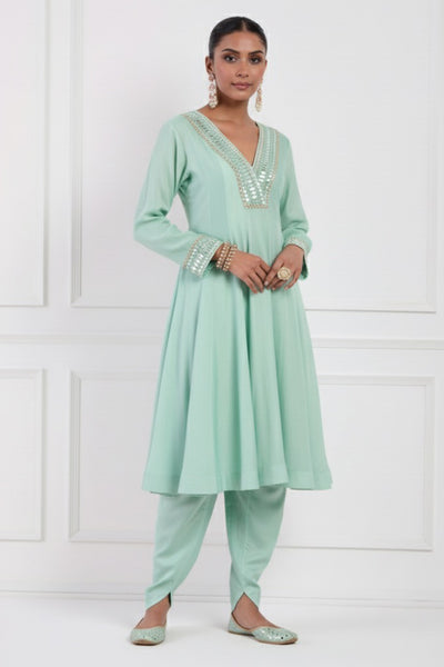 Sea Green Anarkali Set