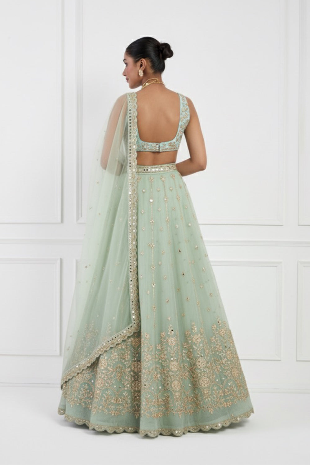 Mint Green Lehenga Set
