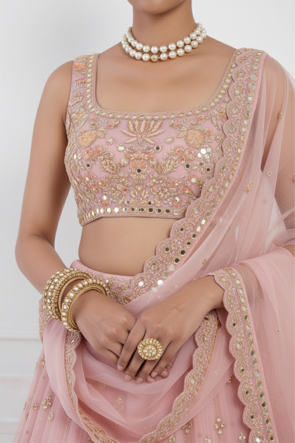 Blush Lehenga Set