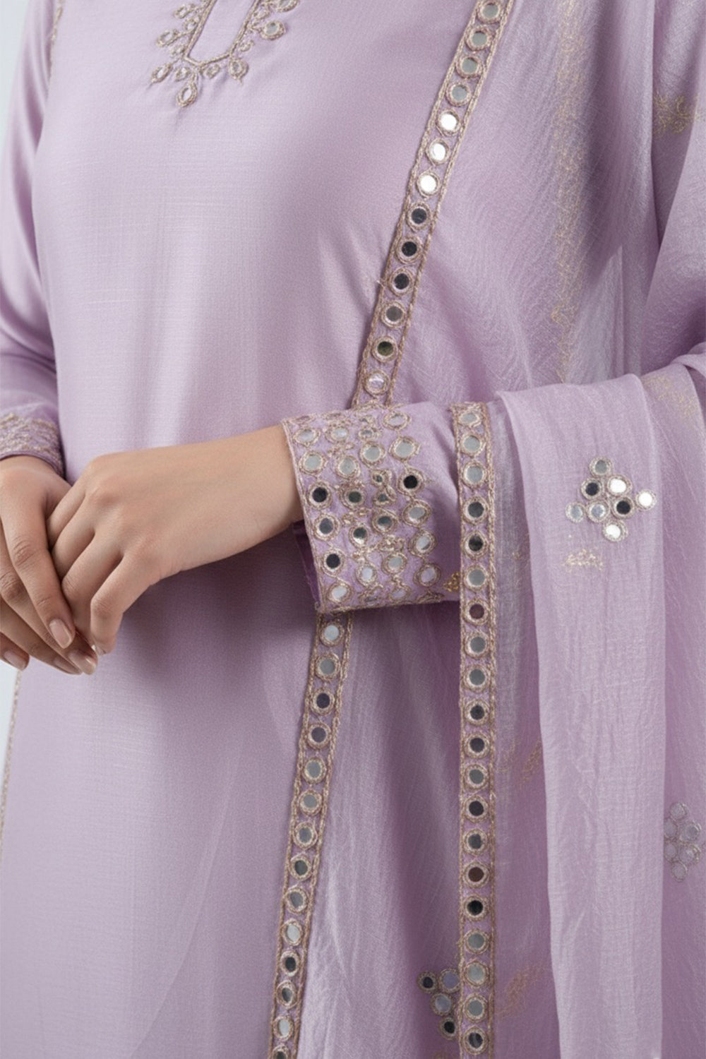 Lilac Kurta Set
