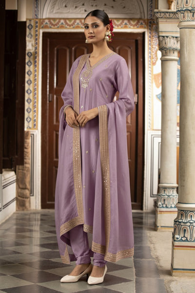 Lilac Kurta Set