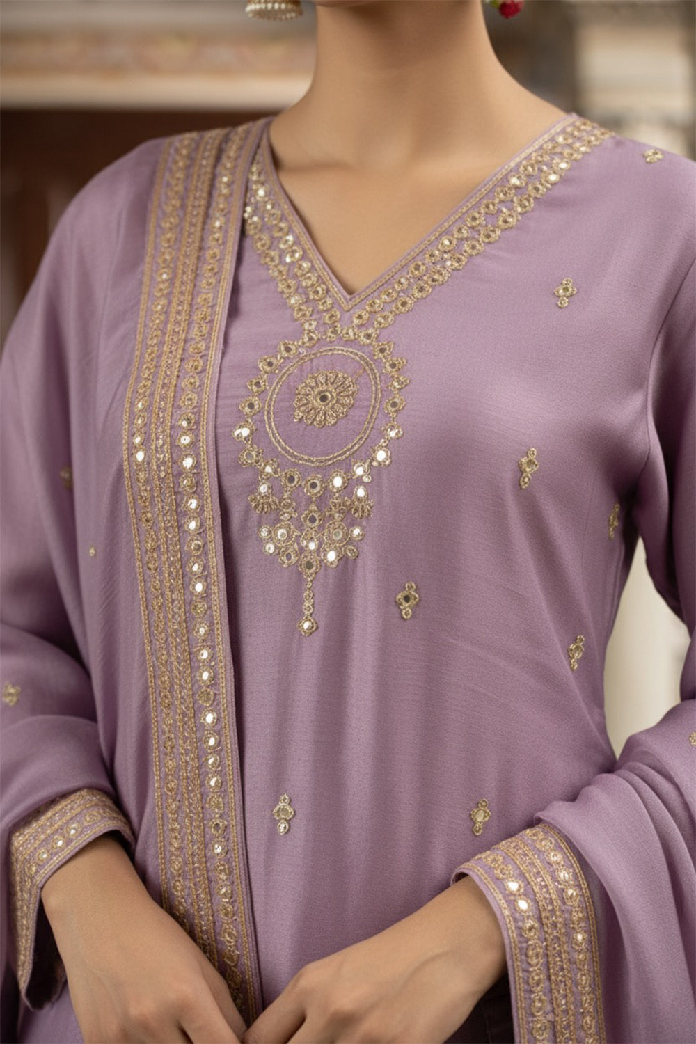 Lilac Kurta Set
