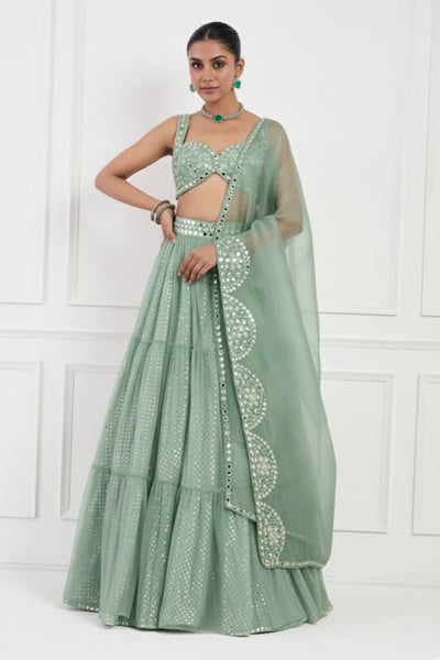 Mint Green Lehenga Set