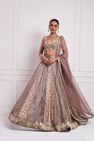 Mocha Mouse Lehenga Set