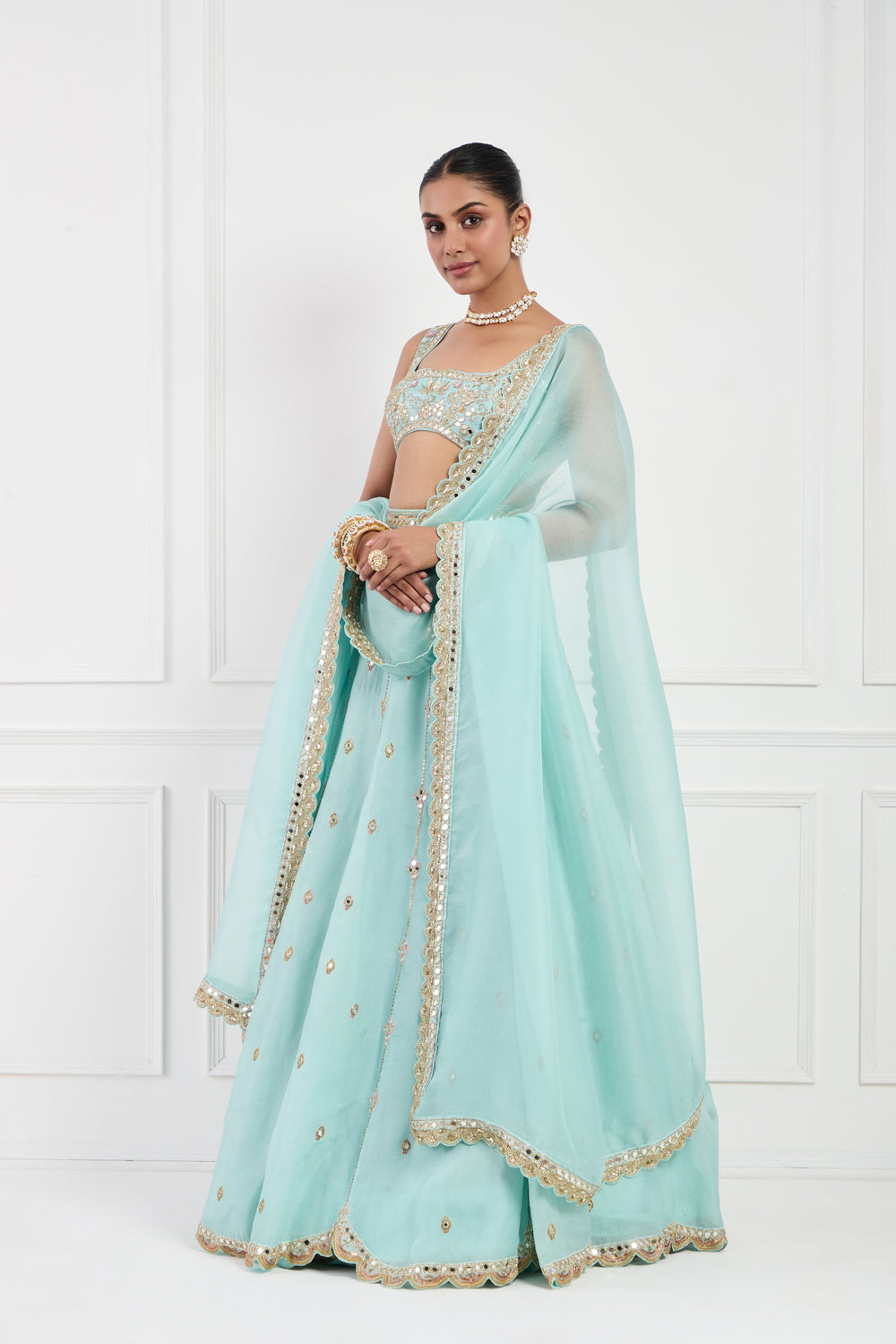 Sky Blue Lehenga Set