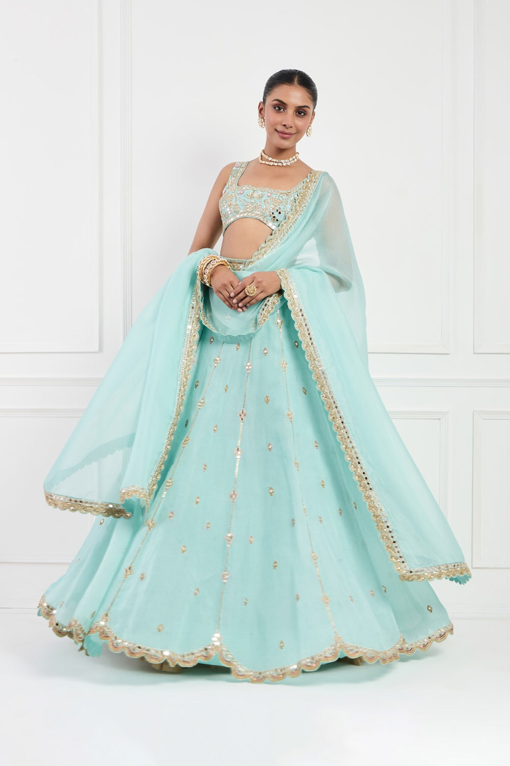 Sky Blue Lehenga Set