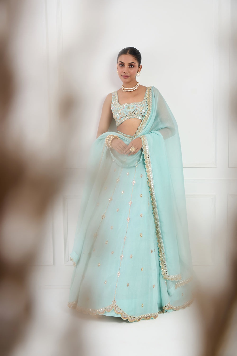 Sky Blue Lehenga Set