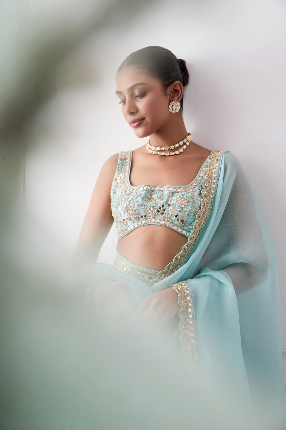 Sky Blue Lehenga Set