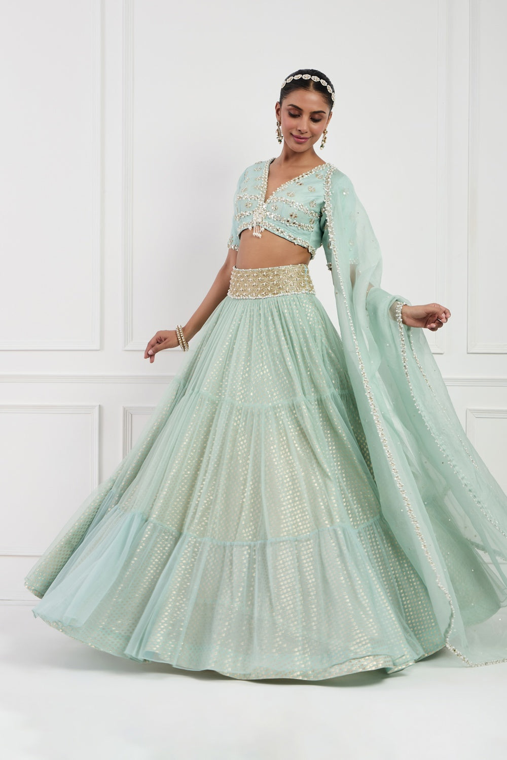 Sky Blue Lehnga Set