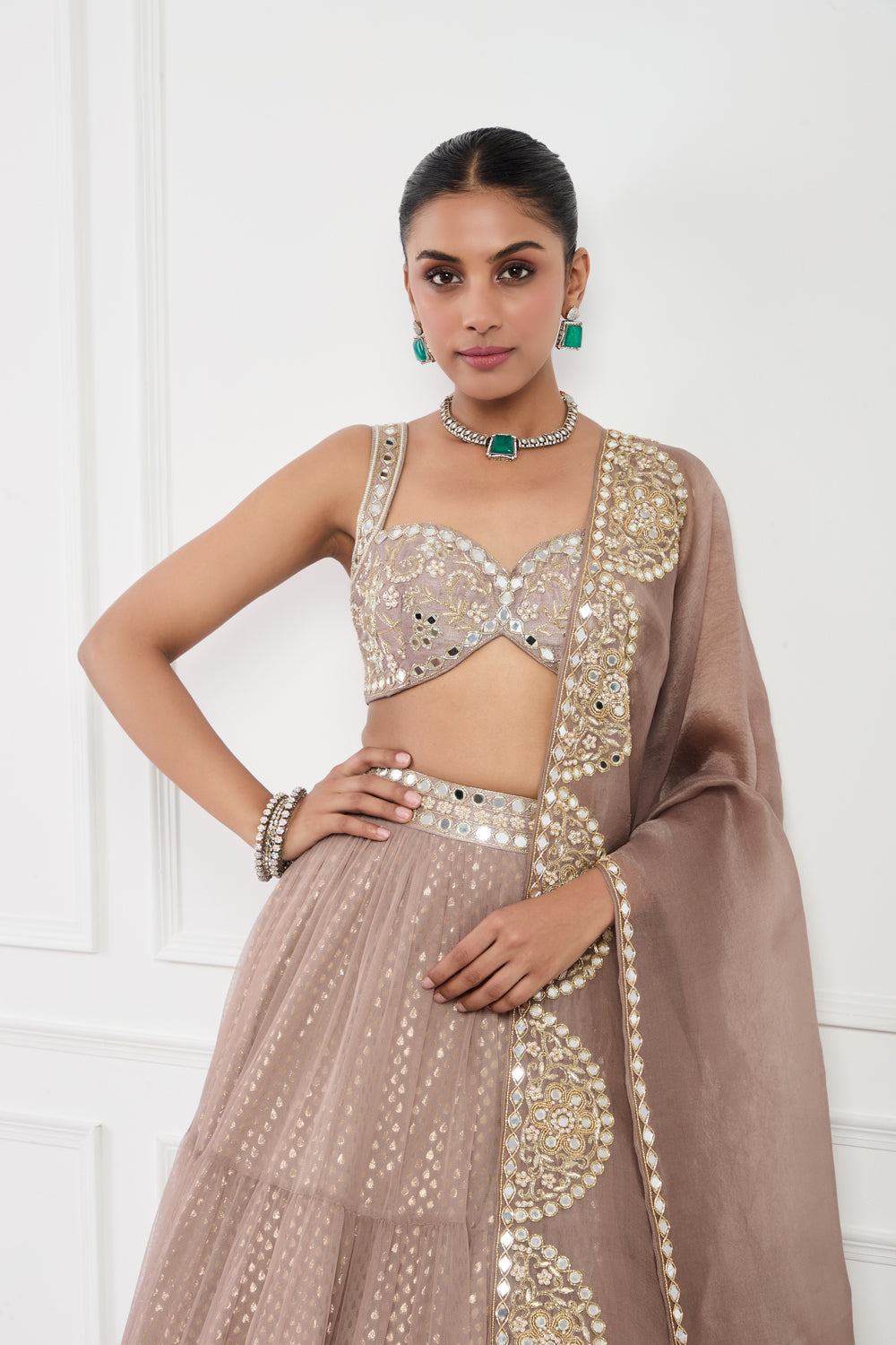 Mocha Muse Lehnga Set