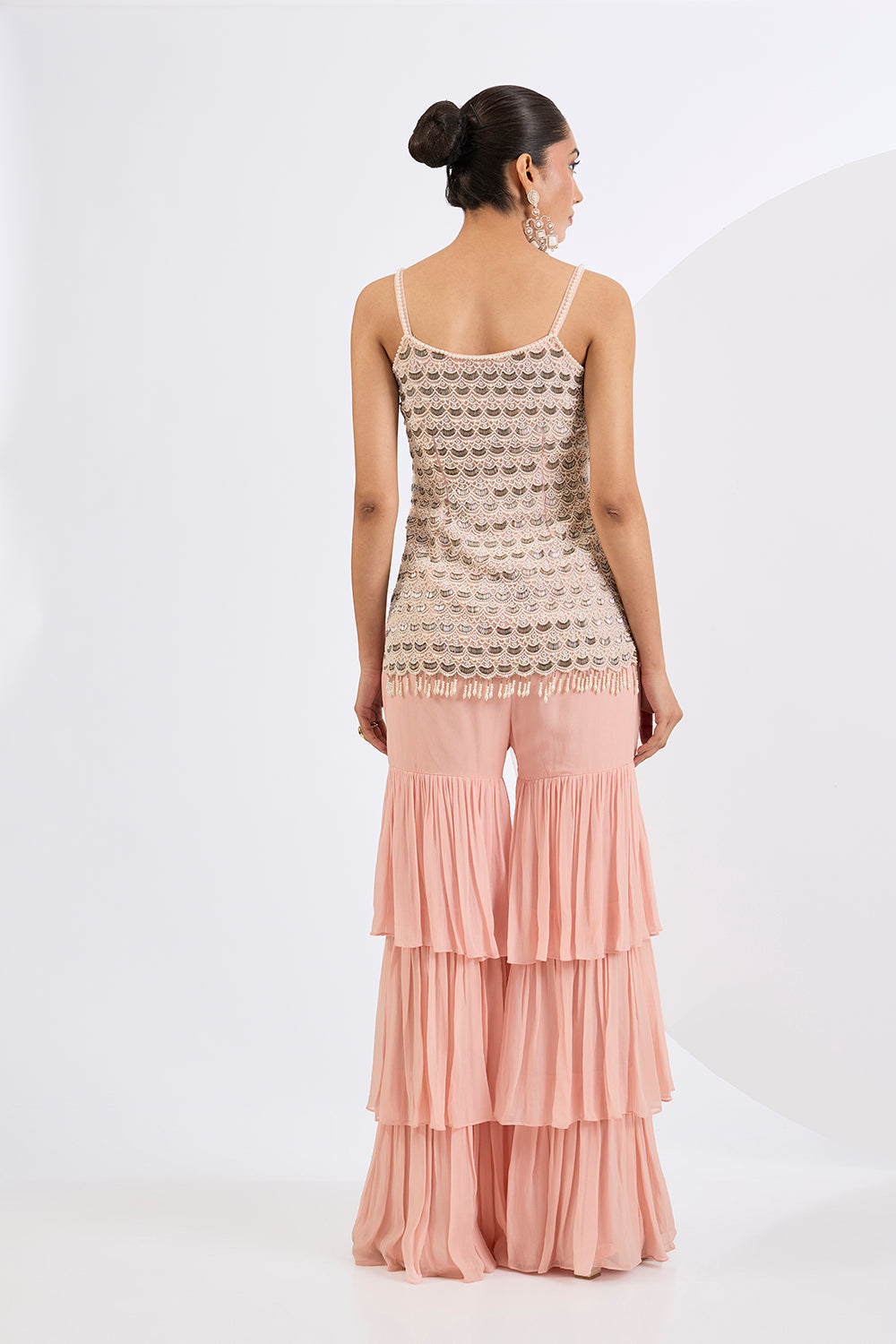 Peach Garara Set