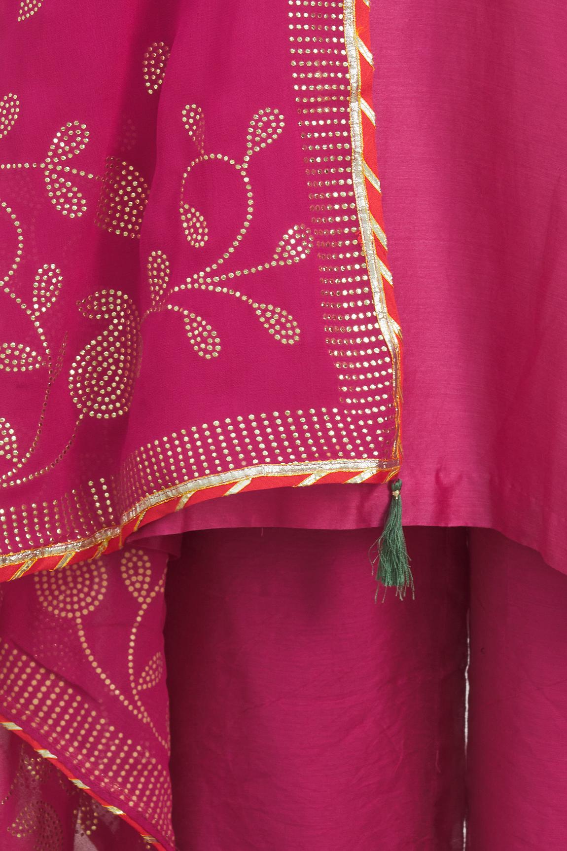 Pink Embroidered Kurta Set