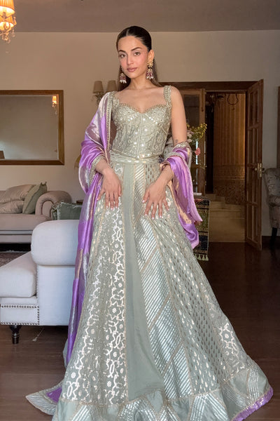 Mehak Bakshi in Green Lehenga Set
