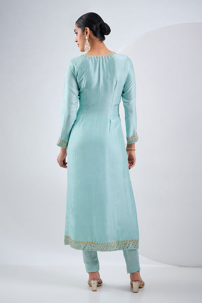 Sky blue kurta set
