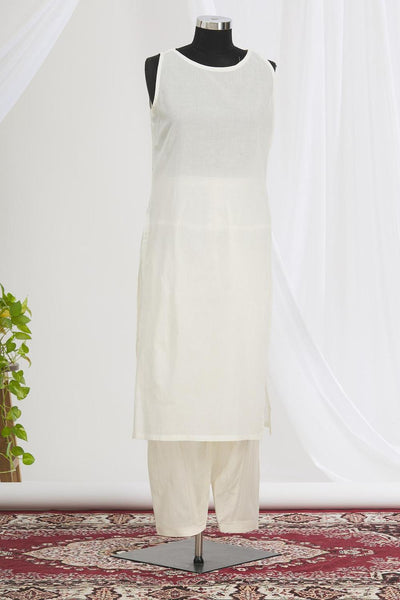 White Embroidered Kurta Set